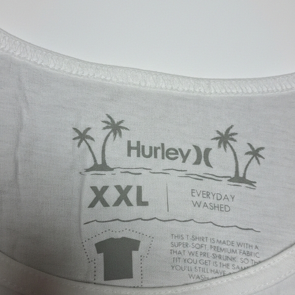 Hurley Men's Classic White Tank Top - Picture 3 of 3